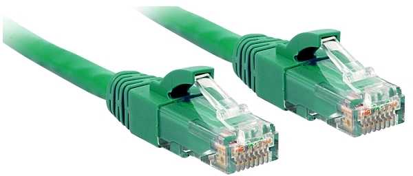 Tinklo Kabelis - LINDY Cat.6 U/UTP Tinklo Kabelis, RJ45, M/M, 250MHz, 0.3 m, Žalias