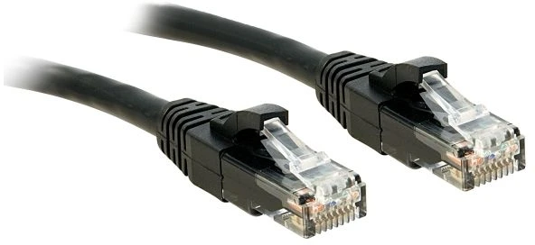Tinklo Kabelis - LINDY Cat.6 U/UTP 15m RJ45 250MHz Varis Juodas