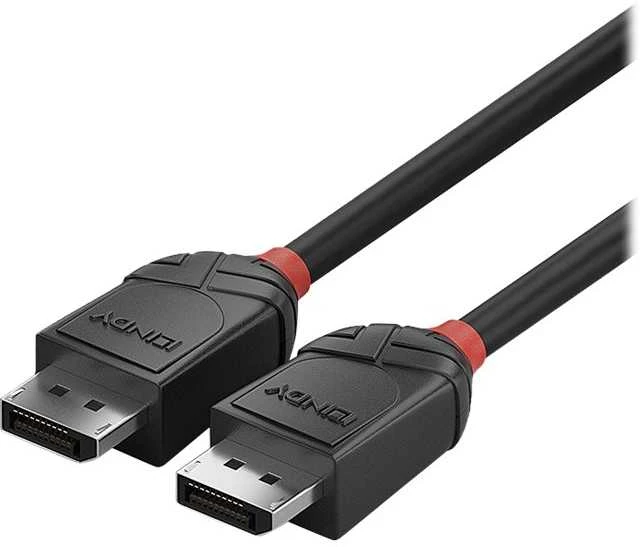DisplayPort Kabelis - LINDY Juodas Line DisplayPort 1.2 Kabelis, M/M, 1.5 m, Juodas