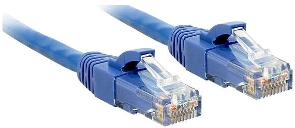 Tinklo Kabelis - LINDY Cat.6 U/UTP Tinklo Kabelis, RJ45, M/M, 250MHz, 1 m, Mėlynas