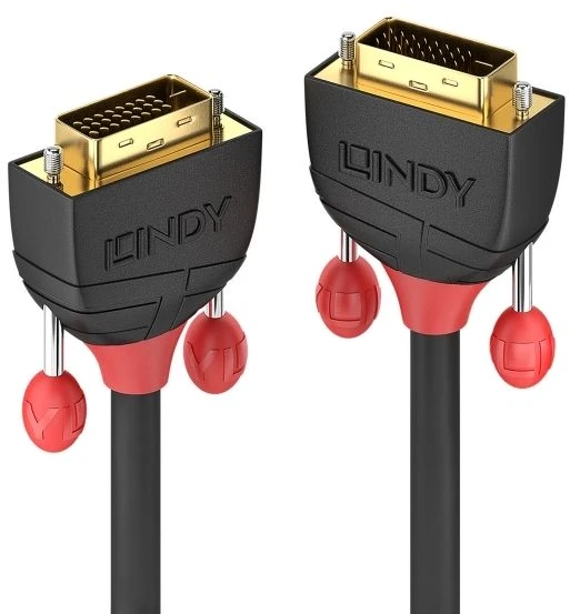 Lindy Vaizdo Laidas - DVI-D Dual Link M/M 1m 2560x1600 60Hz Juodas