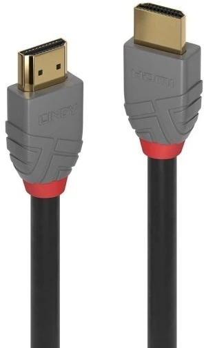 Lindy HDMI 2.0 High Speed M/M 2m auksinė antgaliai juoda