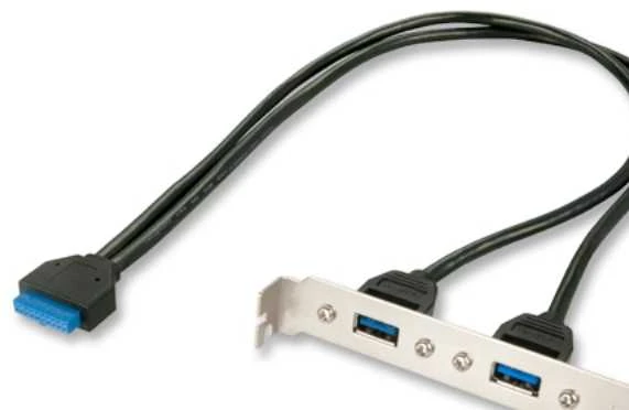 Lindy USB 3.0 plokštelė su vidine 20-pin jungtimi