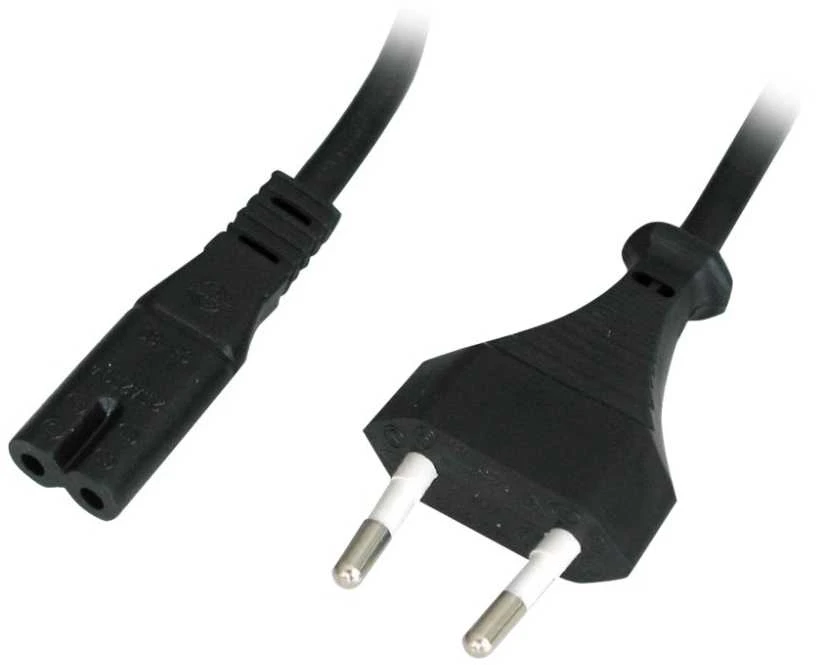 Maitinimo Laidas - LINDY Euro Kištukas į C7 Maitinimo Laidas, 3 m, Juodas