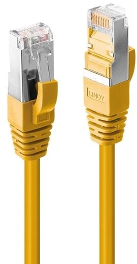 Tinklo Kabelis - LINDY Cat.6 S/FTP LSZH Tinklo Kabelis, RJ45, M/M, 250MHz, 26AWG, 1 m, Geltonas