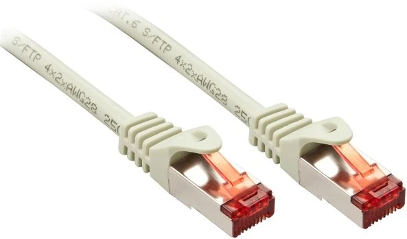 Tinklo Kabelis - LINDY Cat.6 S/FTP Tinklo Kabelis, RJ45, M/M, 250MHz, 28AWG, 5 m, Pilkas