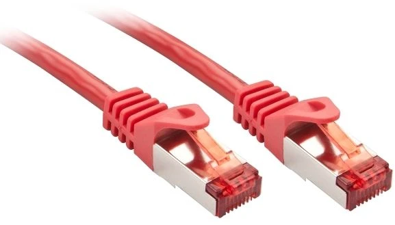 Tinklo Kabelis - LINDY Cat.6 S/FTP Tinklo Kabelis, RJ45, M/M, 250MHz, 28AWG, 0.3 m, Raudonas