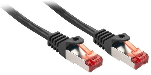 Tinklo Kabelis - LINDY Cat.6 S/FTP Tinklo Kabelis, RJ45, M/M, 250MHz, 28AWG, 1 m, Juodas