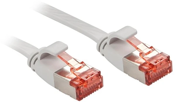 Tinklo Kabelis - LINDY Cat.6 U/FTP Plokščias Tinklo Kabelis, RJ45, M/M, 250MHz, 32AWG, 3 m, Pilkas