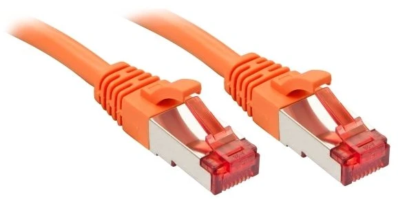 Tinklo Kabelis - LINDY Cat.6 S/FTP Tinklo Kabelis, RJ45, M/M, 250MHz, 27AWG, 1 m, Oranžinis