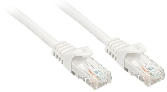 Tinklo Kabelis - LINDY Cat.6 U/UTP Tinklo Kabelis, RJ45, M/M, 250MHz, CCA, 0.3 m, Baltas