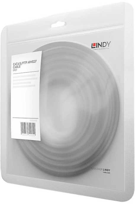 Tinklo Kabelis - LINDY Cat.6 S/FTP Tinklo Kabelis, RJ45, M/M, 250MHz, 27AWG, 5 m, Pilkas