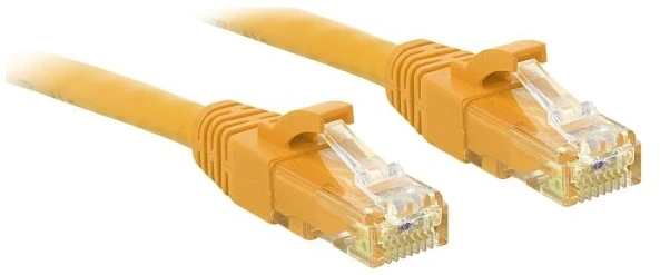 Tinklo Kabelis - LINDY Cat.6 U/UTP Tinklo Kabelis, RJ45, M/M, 250MHz, 5 m, Geltonas