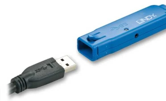 USB Prailginimo Laidas - LINDY USB 3.0 Prailginimo Laidas Pro Extend Type M/F, 8 m, Juodas