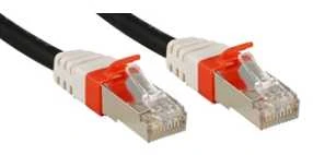 Tinklo Kabelis - LINDY Cat.6A S/FTP LSZH Tinklo Kabelis, RJ45, M/M, 500MHz, 26AWG, 1 m, Juodas