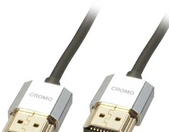 HDMI Laidas - LINDY CROMO Plonas Didelės Spartos HDMI Laidas su Ethernet, 1 m, Juodas