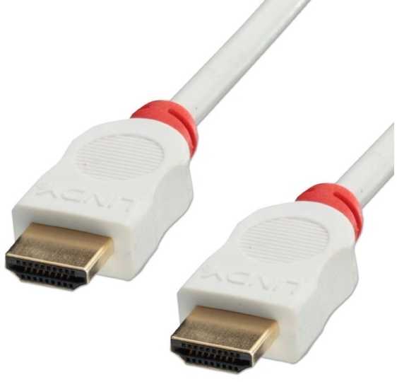 HDMI kabelis - LINDY High Speed 2m 1080p auksu padengtas baltas
