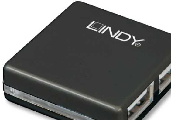 USB Hub - LINDY 4 Prievadų USB 2.0 Mini Hub 480Mbps