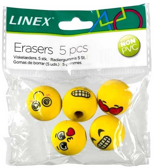 Linex LINEX EMOJI pieštukų trintukai, pakuotėje 5 vnt., 400114751