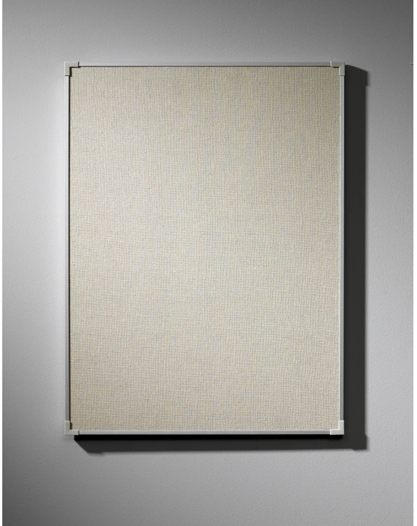Lintex Boarder Skelbimų lenta su aliuminio rėmu ir lininiu audiniu, 150x120 cm