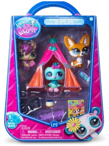 TM Toys Minkštas Littlest Pet Shop pižamos vakarėlio žaislas
