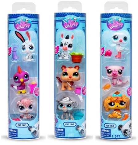 Littlest Petshop Figūrėlė Littlest Pet Shop LITTLEST PET SHOP PET TRIO IN TUBE ASS MIX