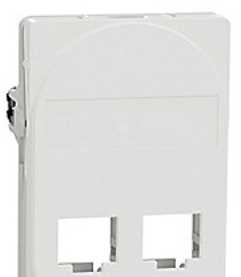Schneider Electric LK One Actassi/Keystone dvigubas RJ45 lizdas 1,5 m baltas