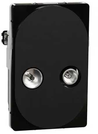 LK® Vieno antenos lizdo gnybtų dėžutė, TV/R, 1½ modulio, juoda