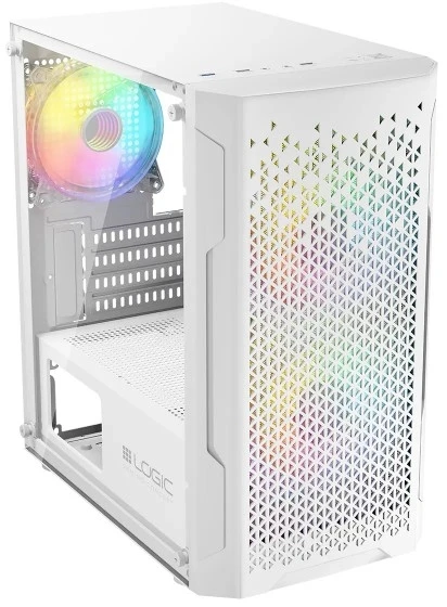 Logic Concept Kompiuterio Korpusas - Logic Aramis ARGB Mini Baltas