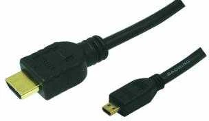 LogiLink CH0030 HDMI į microHDMI kabelio jungtys