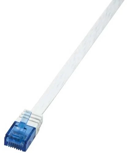 LOGILINK CF2111U LOGILINK - Komutacinis kabelis Plokščias Cat.6 U/UTP SlimLine baltas 20m