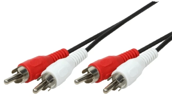 LogiLink Audiokabel 2x Cinch -> 2x Cinch St / St 5,00m bk