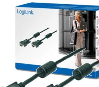 LOGILINK CV0017 LOGILINK - VGA kabelis 2x Ferryt HQ, ilgas 15m