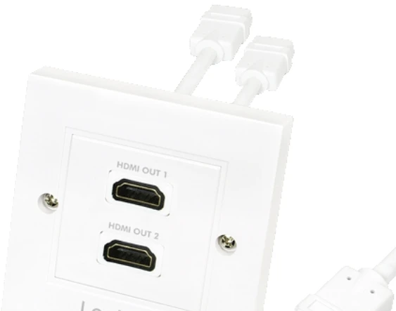 Logilink HDMI sieninė plokštė AH0015 2 x HDMI lizdas, HDMI sieninė plokštė, 1 X HDMI lizdas