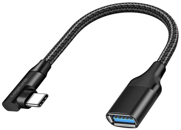Kabelis USB LogiLink Vinklad USB-C kabelis USB 3.2 15W 0,2m