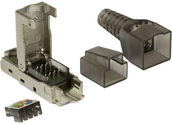 LogiLink RJ45 cat 6A FTP paauksuotas kontaktas, 3µ, be įrankių (MP0044)