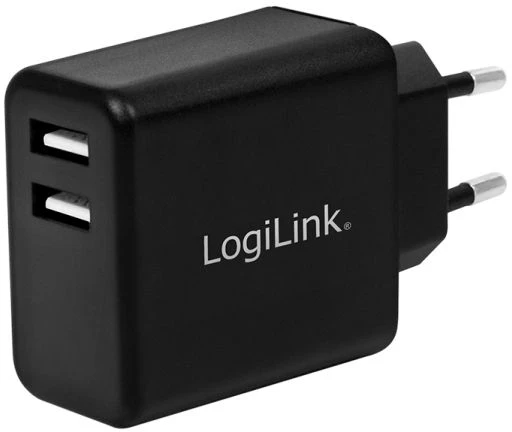 LogiLink PA0210, vidaus, kintamoji srovė, 5 V, 2,4 A, juoda
