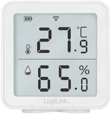 LOL LogiLink SC0116 higrometras ir psichrometras Vidaus Elektroninis higrometras Balta
