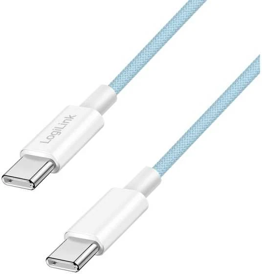 „LogiLink USB-C“ 0,5 m nailono pynimo mėlyna