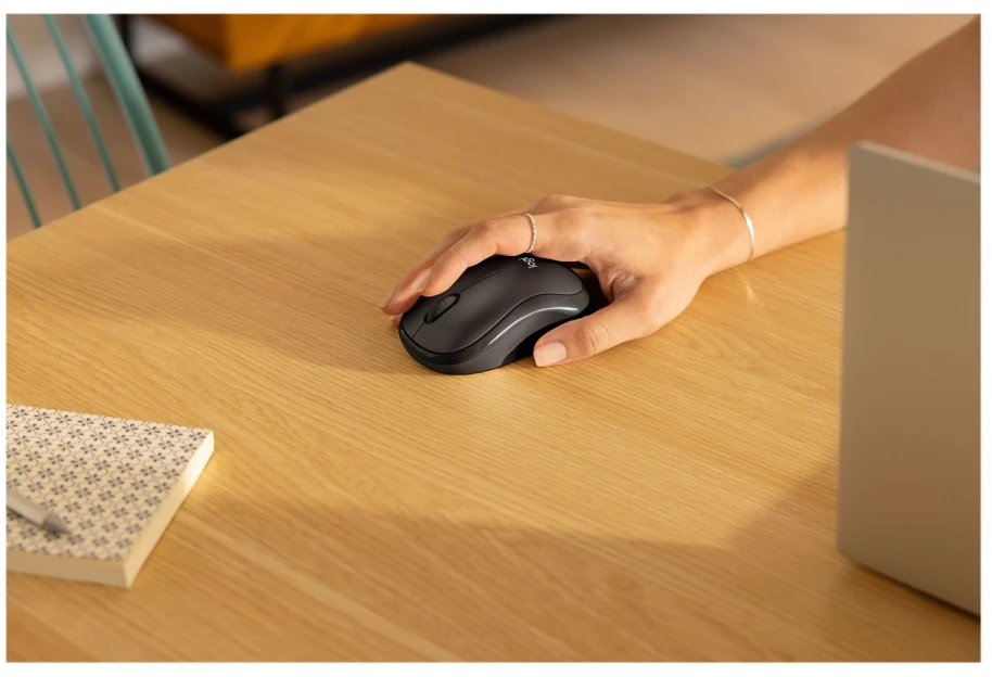 Belaidė pelė Logitech M240 Silent Bluetooth Mouse, grafito spalvos