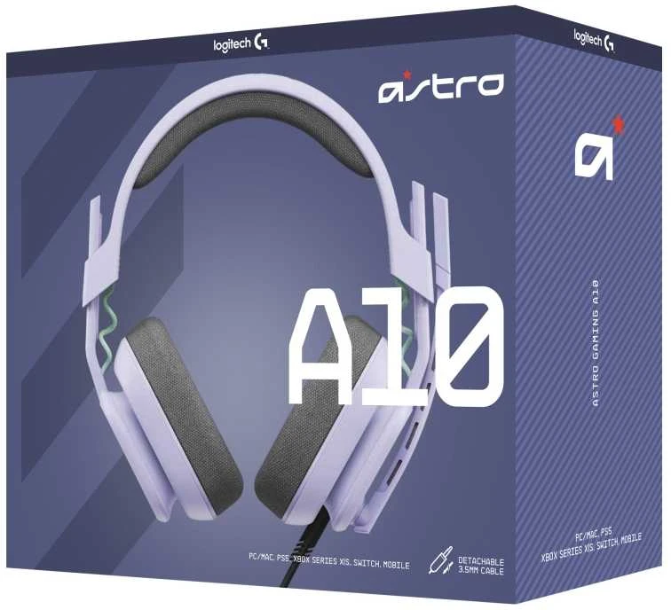 Logitech ASTRO A10 WIRED Ausinės - OVER-EAR/3.5MM - ASTEROID LILA