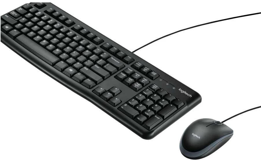 Logitech MK120 Combo Laidinė klaviatūra + pelė, USB, FR, Juoda