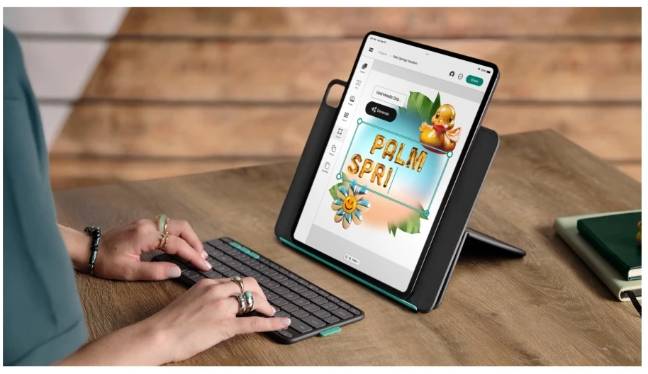 „Logitech Flip Folio“ – grafitas – DEU