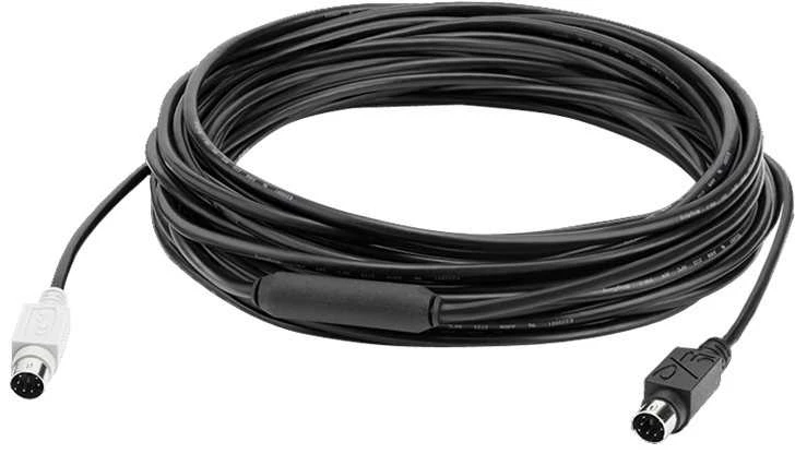 Klaviatūra Logitech GROUP 10m Extended Cable, Juodas