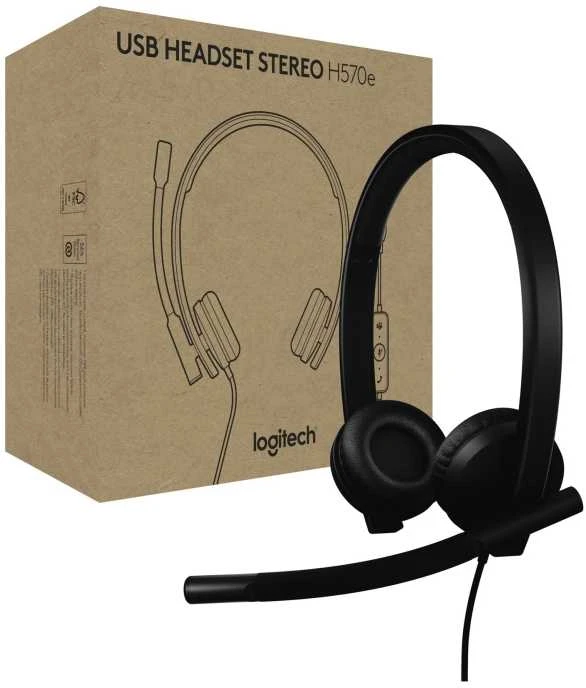 Logitech USB Ausinės STEREO H570E USB-A - TEAMS VERSION-Juodas-EMEA28-935