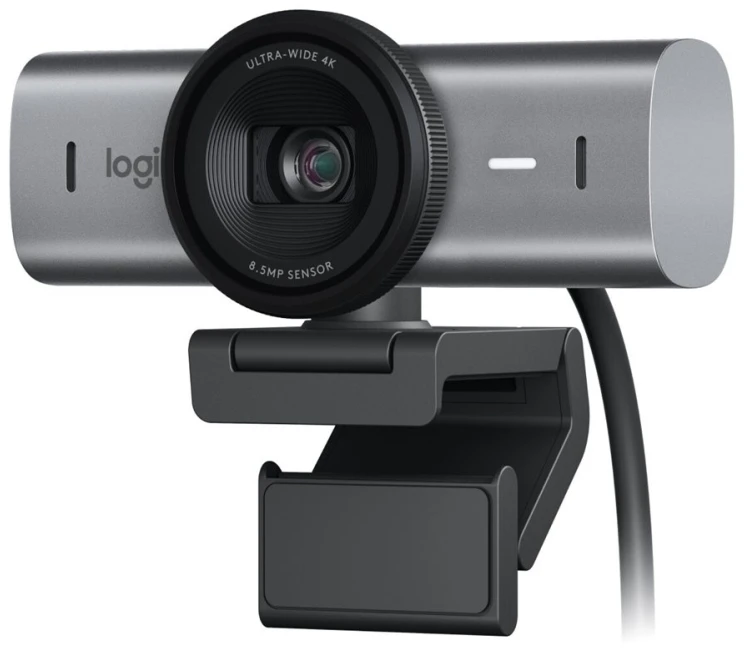 Logitech MX Brio 4K Ultra HD internetinė kamera, spalva: šviesiai pilka (960-001554)