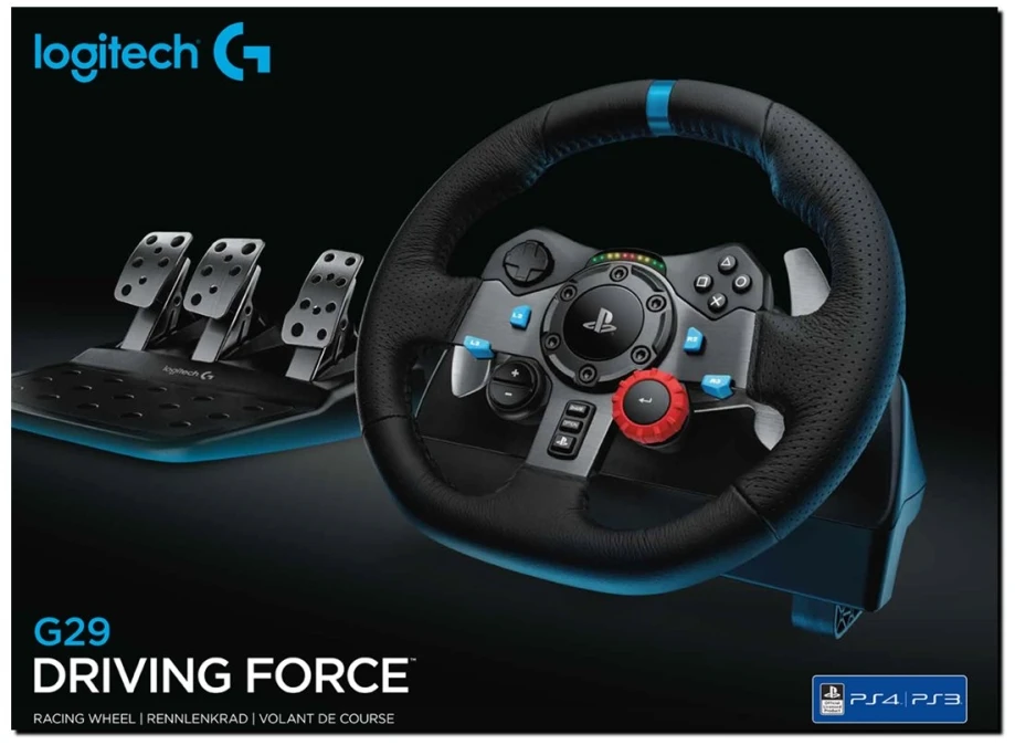 Žaidimų vairas Logitech G29 Driving Force PS5/PS4 PS3//PC Gaming steering wheel