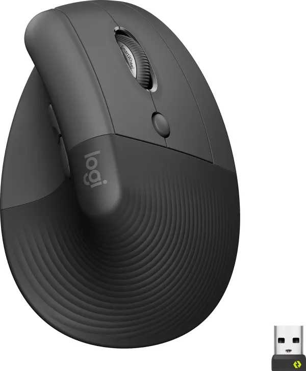 Belaidė pelė Logitech Lift, Grafito spalvos