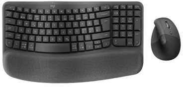 Logitech Wave & Lift Combo belaidės klaviatūros ir pelės rinkinys | 920-013633