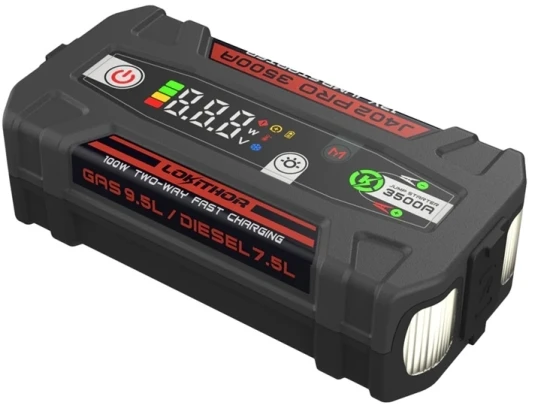 LOKITHOR J402 PRO 88.8 Wh 3500 A užvedimo jungiklis